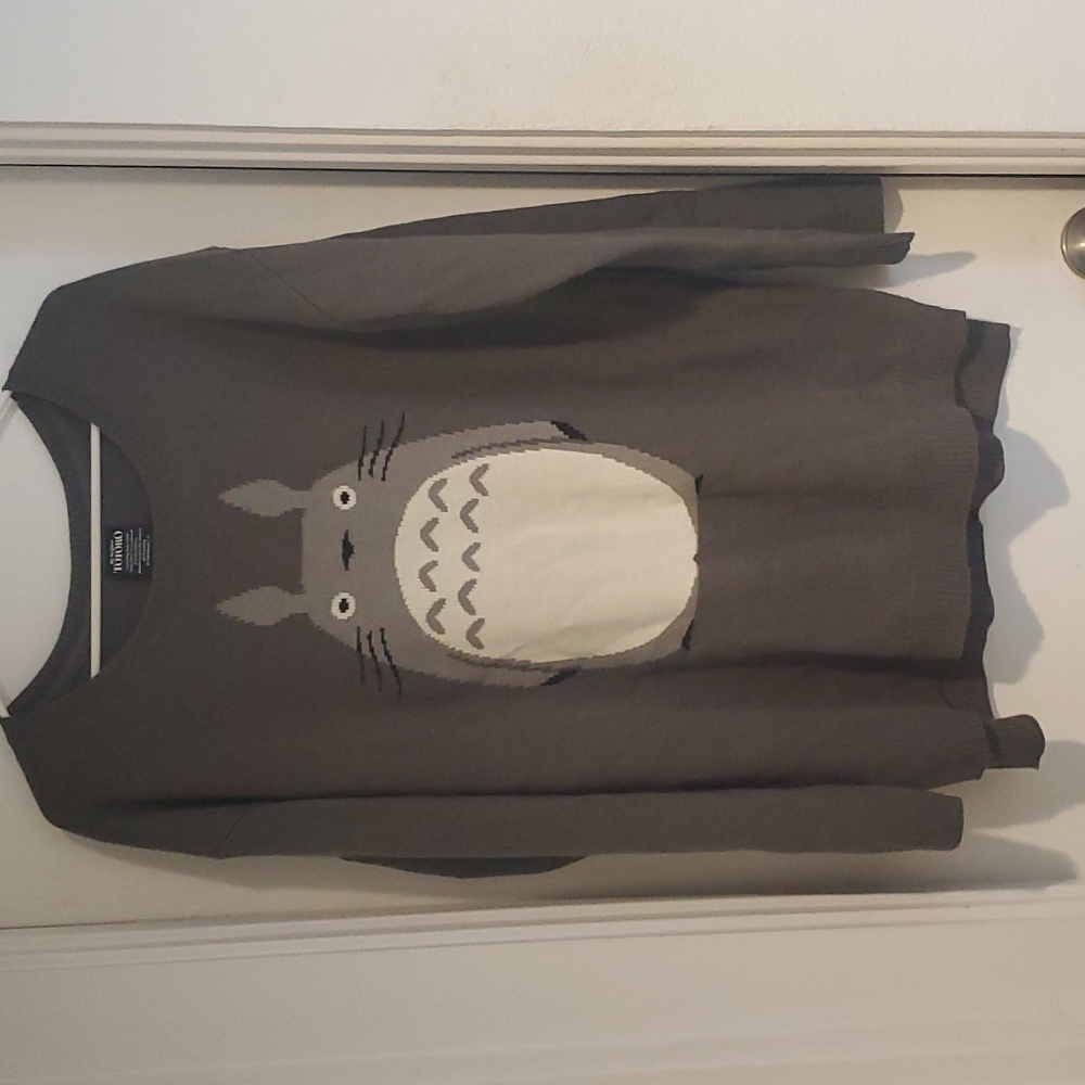 Her Universe My Neighbor Totoro Gray Knit Sweater